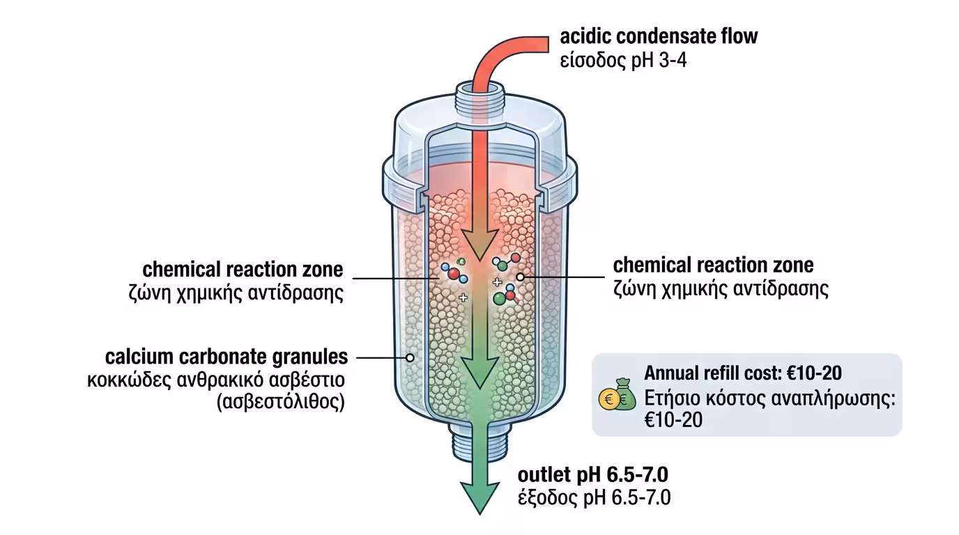 Ουδετεροποιητής - κόσκοι ανθρακικού ασβεστίου