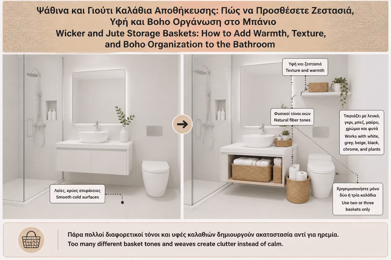 Εικονογράφηση για 1. Γιατί τα φυσικά καλάθια δουλεύουν τόσο καλά στο μπάνιο