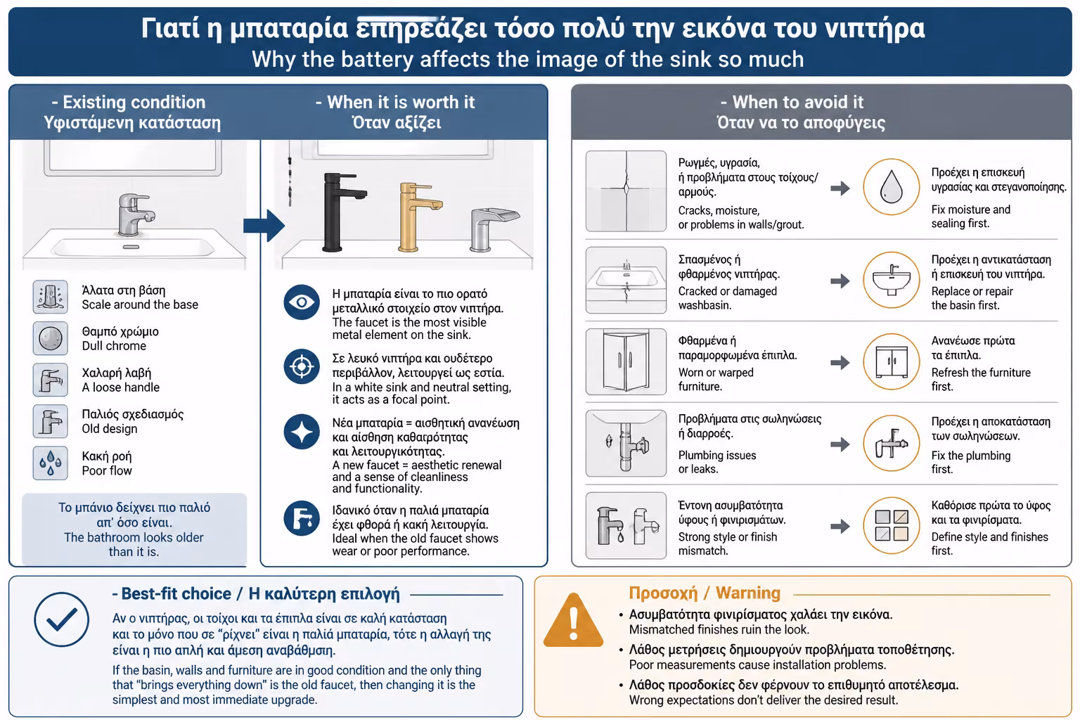 Εικονογράφηση για 1. Γιατί η μπαταρία επηρεάζει τόσο πολύ την εικόνα του νιπτήρα