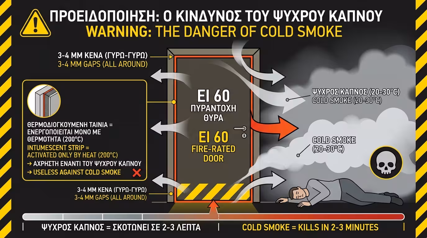 Κρύος καπνός: δεν ενεργοποιεί τις θερμοδιογκούμενες ταινίες