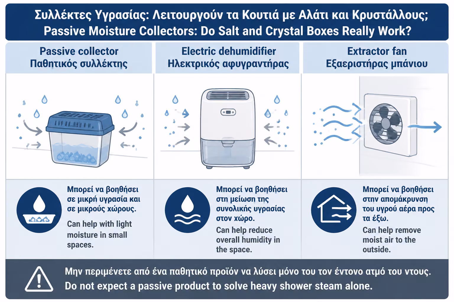 Εικονογράφηση για 5. Παθητικός συλλέκτης ή ηλεκτρικός αφυγραντήρας;