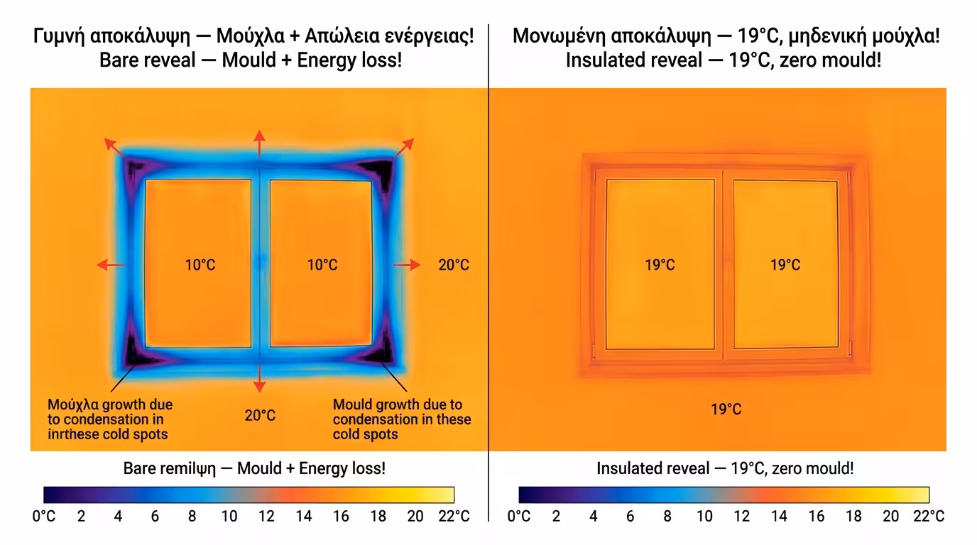 Πείραμα 10x10 - θερμοκάμερα γυμνή vs μονωμένη λαμπάδα