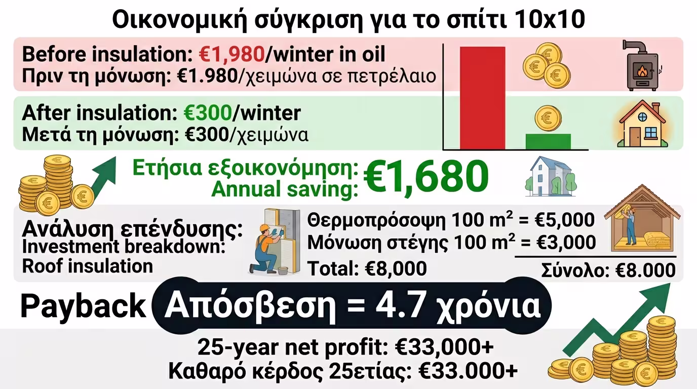 Πείραμα 10x10 - υπολογισμός Payback Period