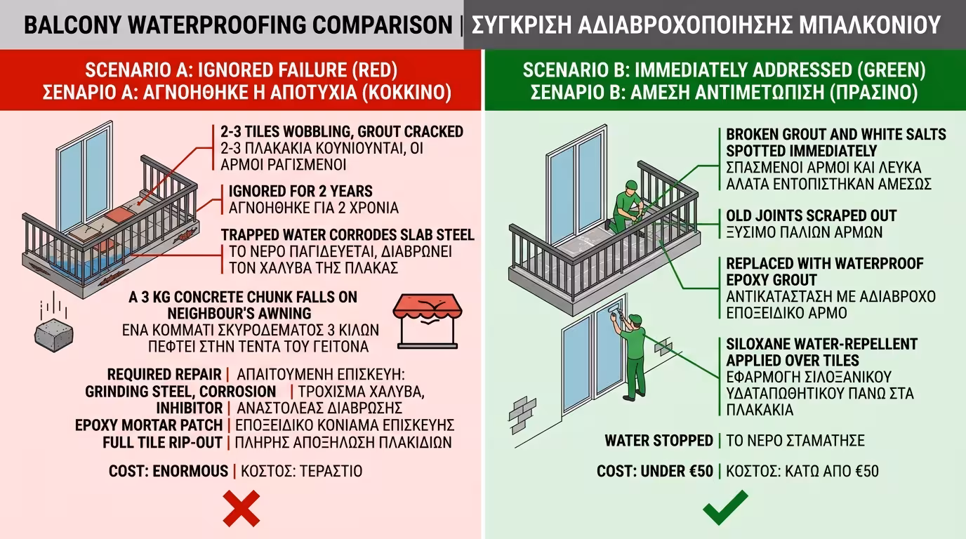 Πείραμα μπαλκονιού 15 ετών - αδιαφορία vs άμεση δράση