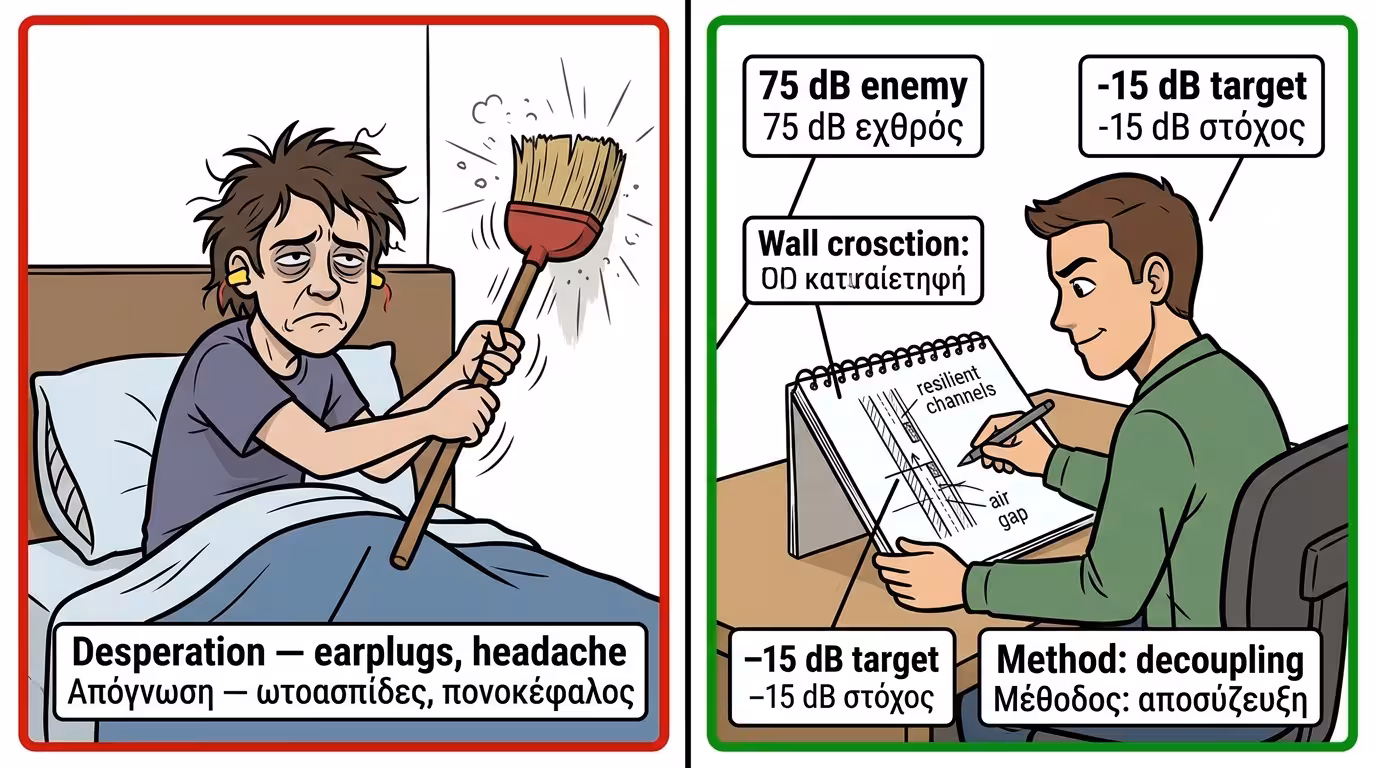 Πείραμα 4×4: Σενάριο Α (ωτοασπίδες) vs Σενάριο Β (μηχανική αποσύζευξη)