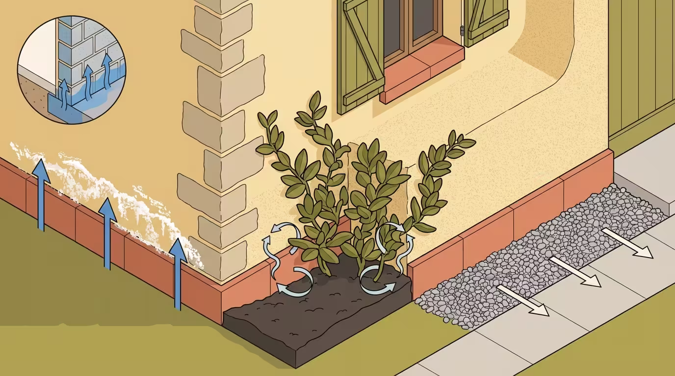 Έλεγχος βάσης κτιρίου, ανιούσας υγρασίας και θεμελίων