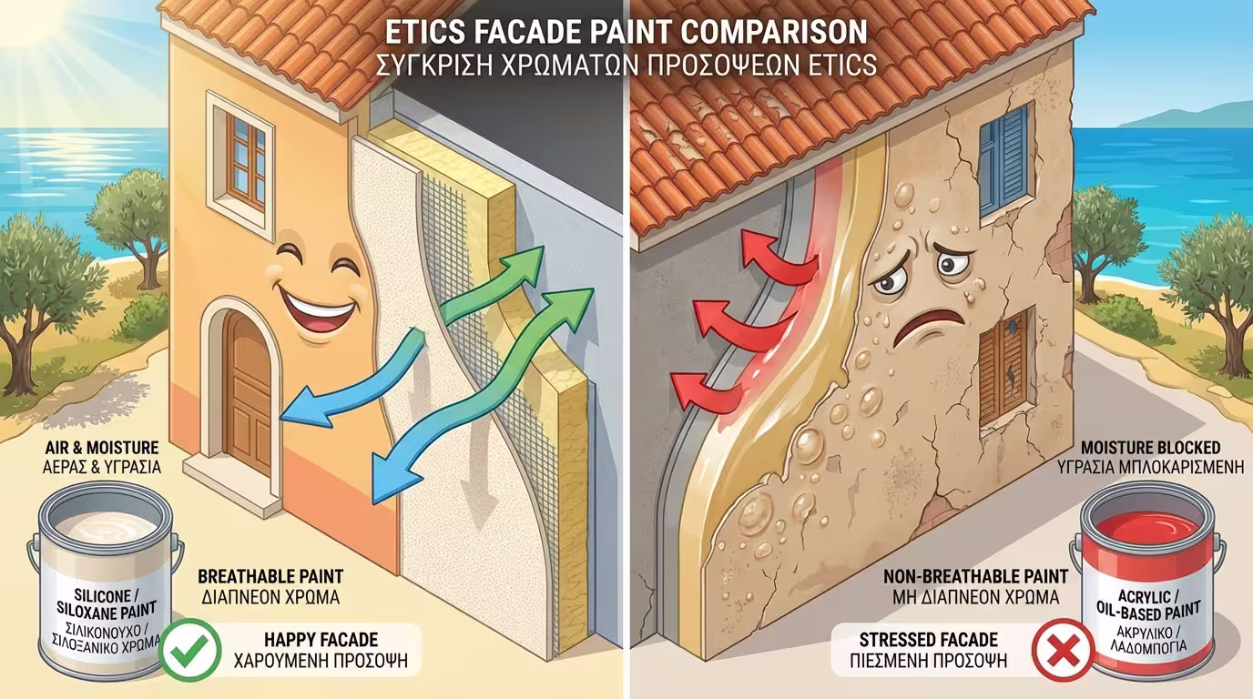 Επιτρεπτά χρώματα: Σιλικονούχα και ποιοτικά ακρυλικά
