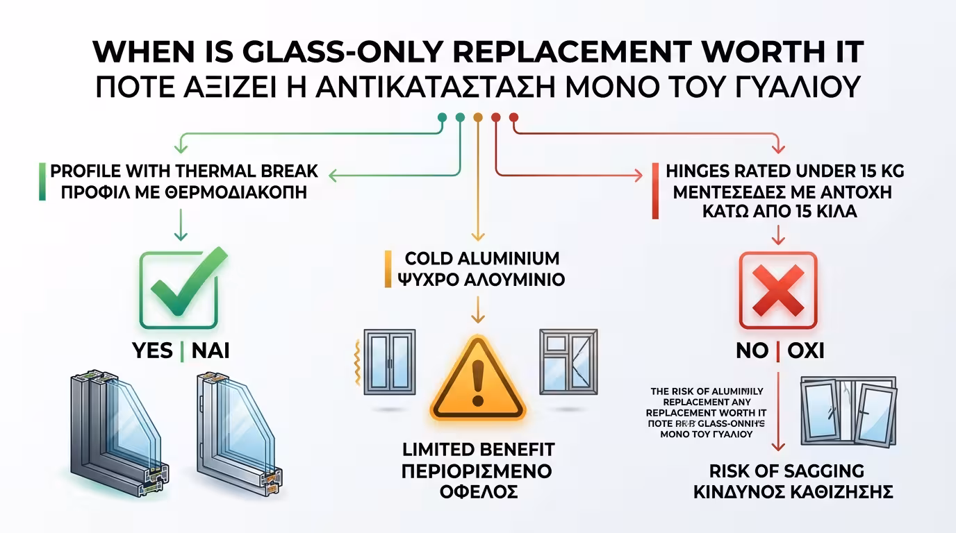 Πότε αξίζει: θερμοδιακοπτόμενα αλουμίνια ή PVC