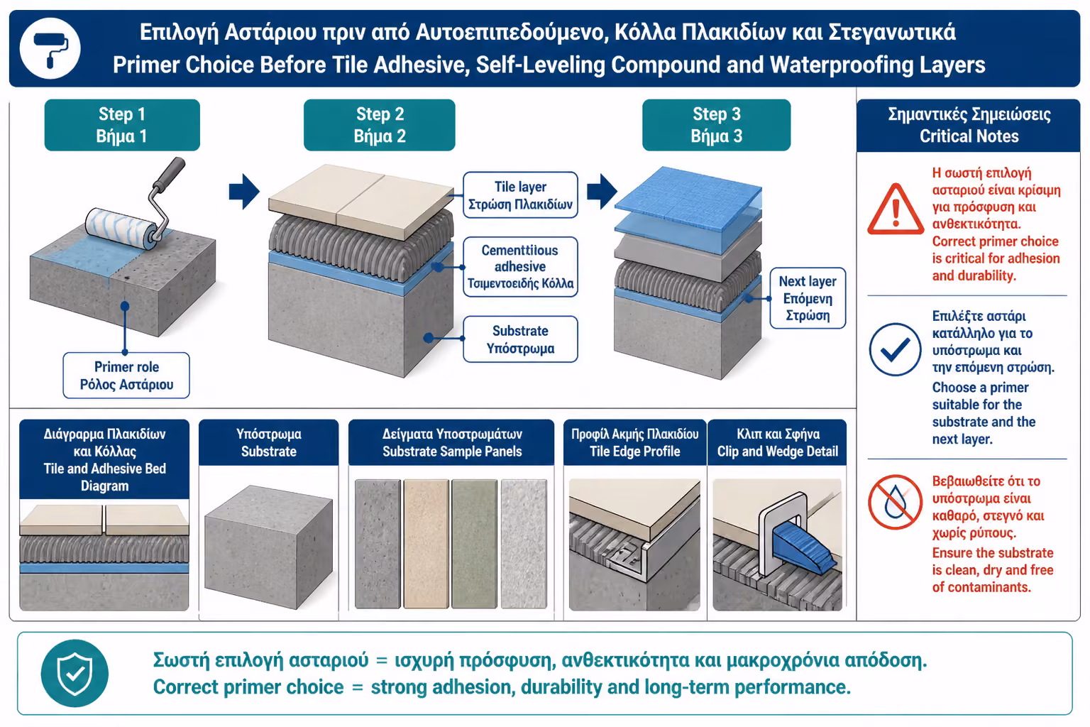 Εικονογράφηση για 8. Αστάρι πριν από στεγανοποίηση