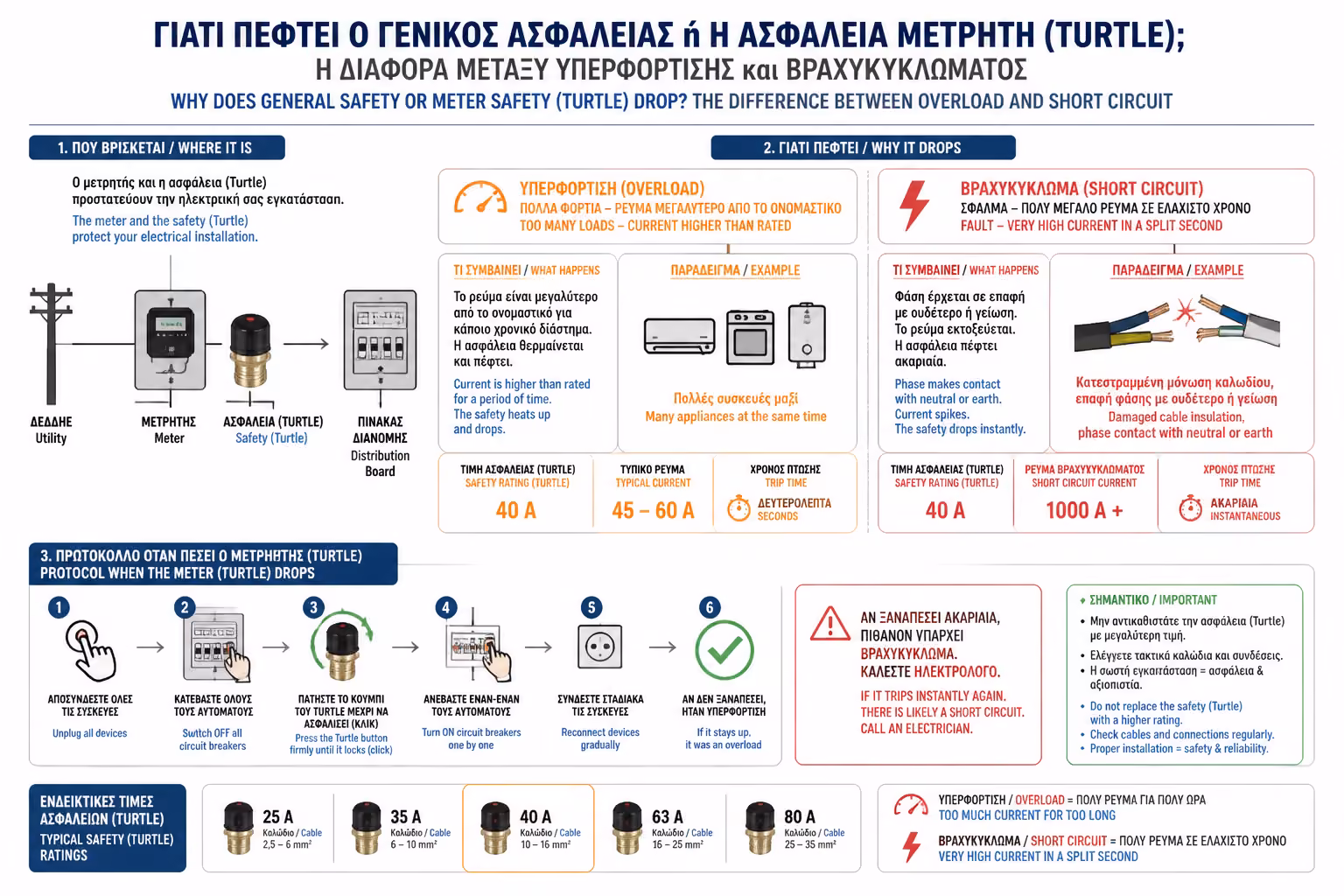 Εικονογράφηση για 4. Τι κάνετε αν πέσει η ασφάλεια στον Μετρητή (ΔΕΔΔΗΕ)