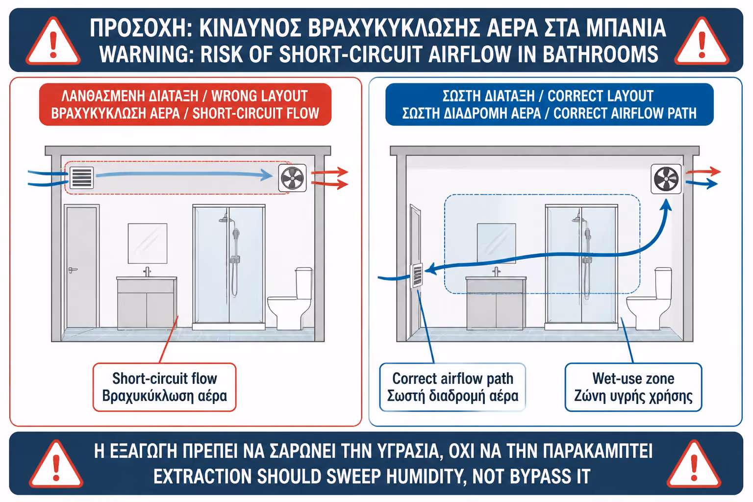 Εικονογράφηση για 11. Short-circuit: όταν ο αέρας μπαίνει και βγαίνει χωρίς να αερίζει