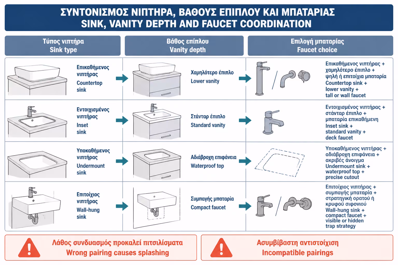 Εικονογράφηση για 11. Νιπτήρας και έπιπλο: η πιο κρίσιμη συνεργασία