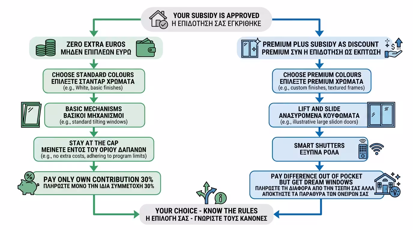 Στρατηγική αγοράς κουφωμάτων μέσω Εξοικονομώ - οικονομική ή premium επιλογή