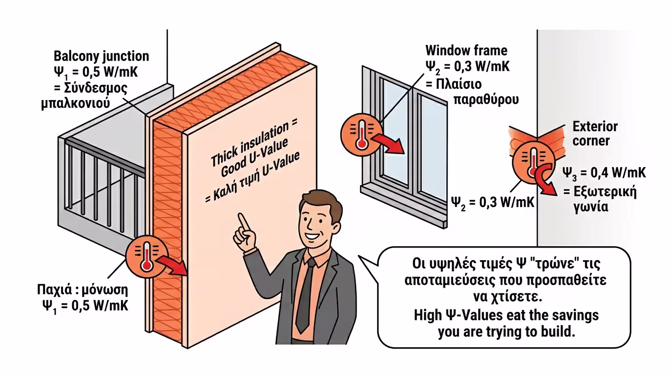 Ψ-Value - μην εμπιστεύεστε μόνο το πάχος μόνωσης