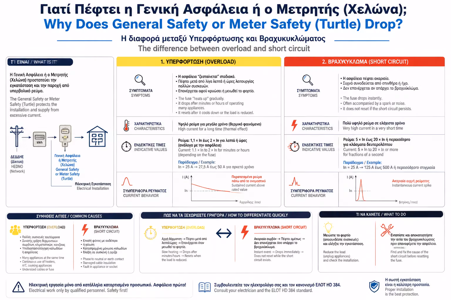 Εικονογράφηση για 2. Βραχυκύκλωμα (Short Circuit): Η βίαιη σύγκρουση