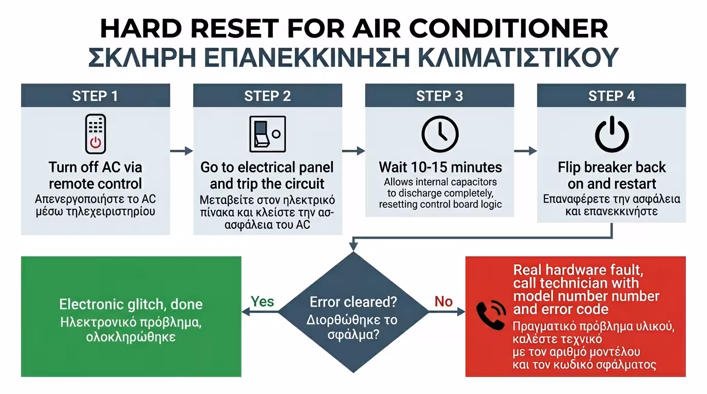 Hard reset – ασφάλεια, model number, αυτοκόλλητο