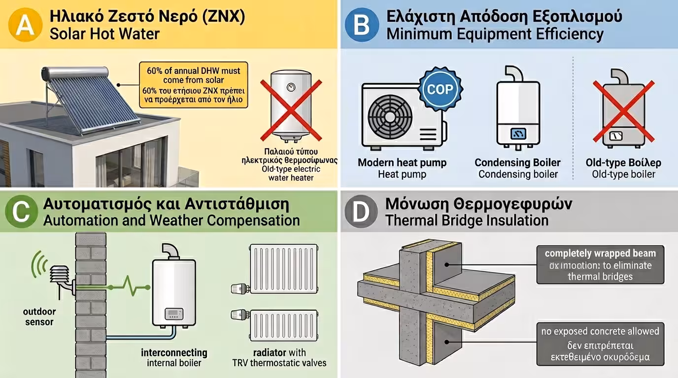 ΚΕΝΑΚ - προστασία ιδιοκτήτη, σύγχρονο κτίριο, ελάχιστα έξοδα θέρμανσης δεκαετίες