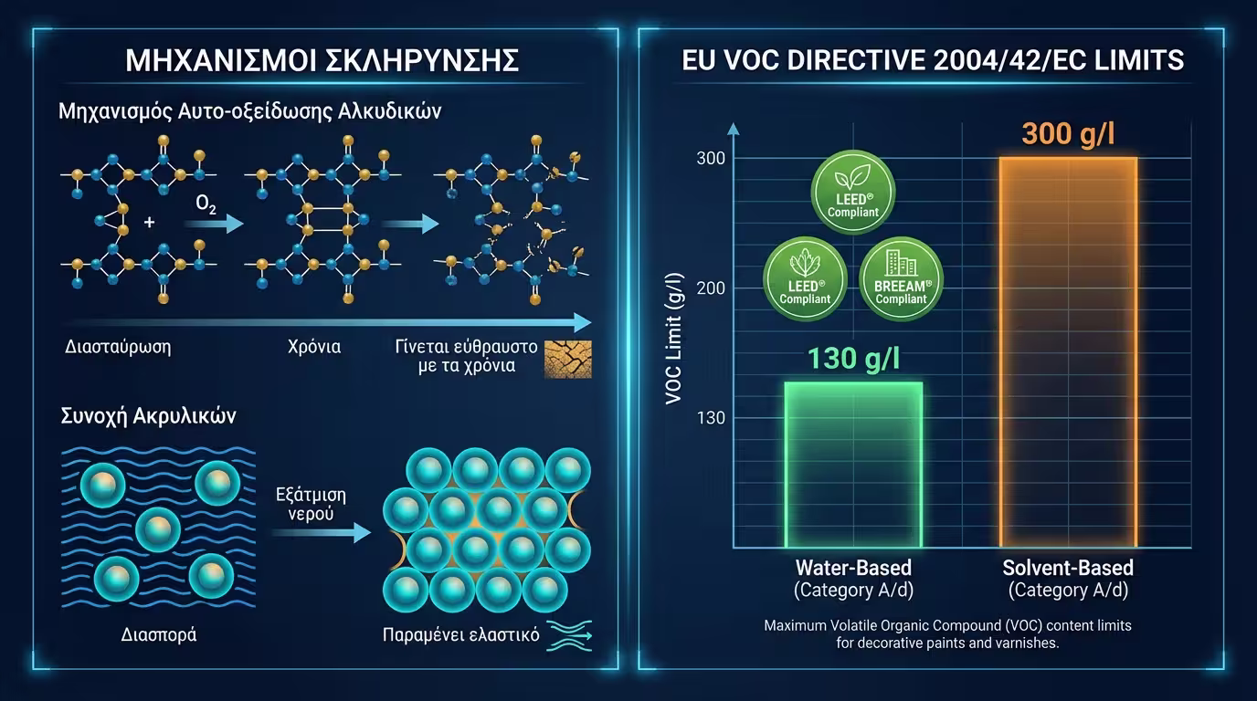 Ετικέτα συμμόρφωσης με την Οδηγία 2004/42/ΕΚ για τα πτητικά οργανικά συστατικά.