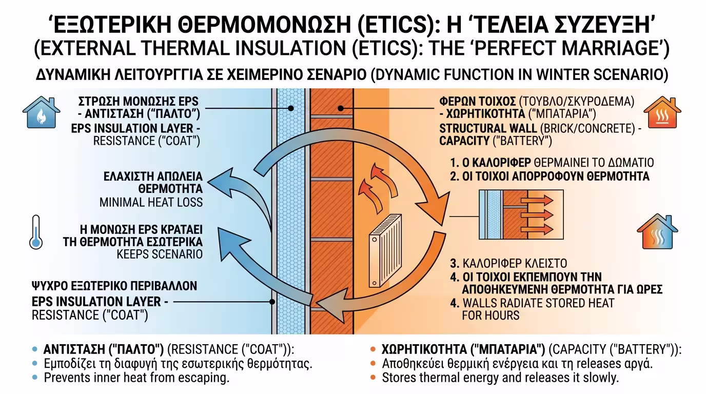 Εξωτερική Θερμομόνωση - ο γάμος αντίστασης και χωρητικότητας