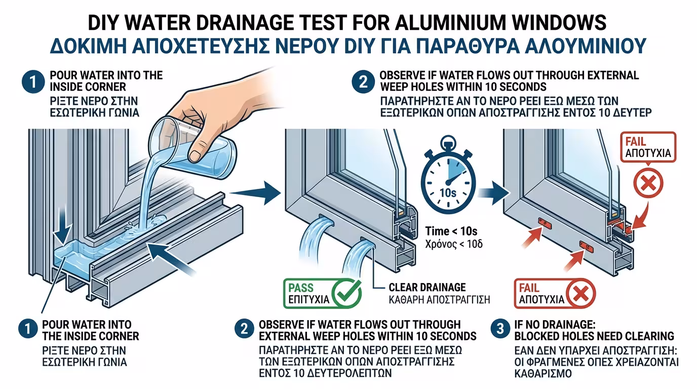 Τεστ νερού: ρίξτε ένα ποτήρι στον οδηγό, σιγουρευτείτε ότι κυλά έξω