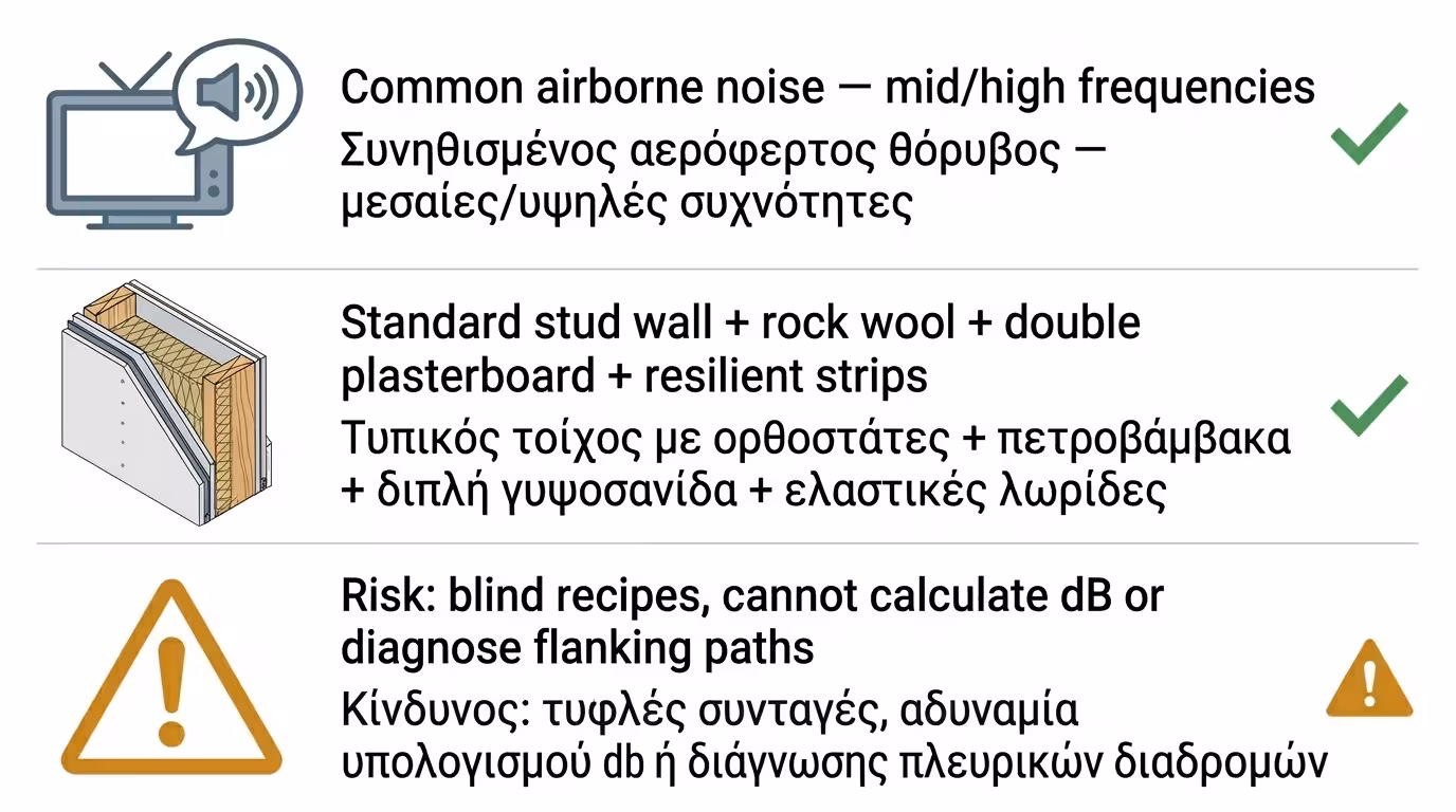 Καλός τεχνίτης γυψοσανίδας: ψευδοτοιχία, πετροβάμβακας, αντικραδασμικές ταινίες