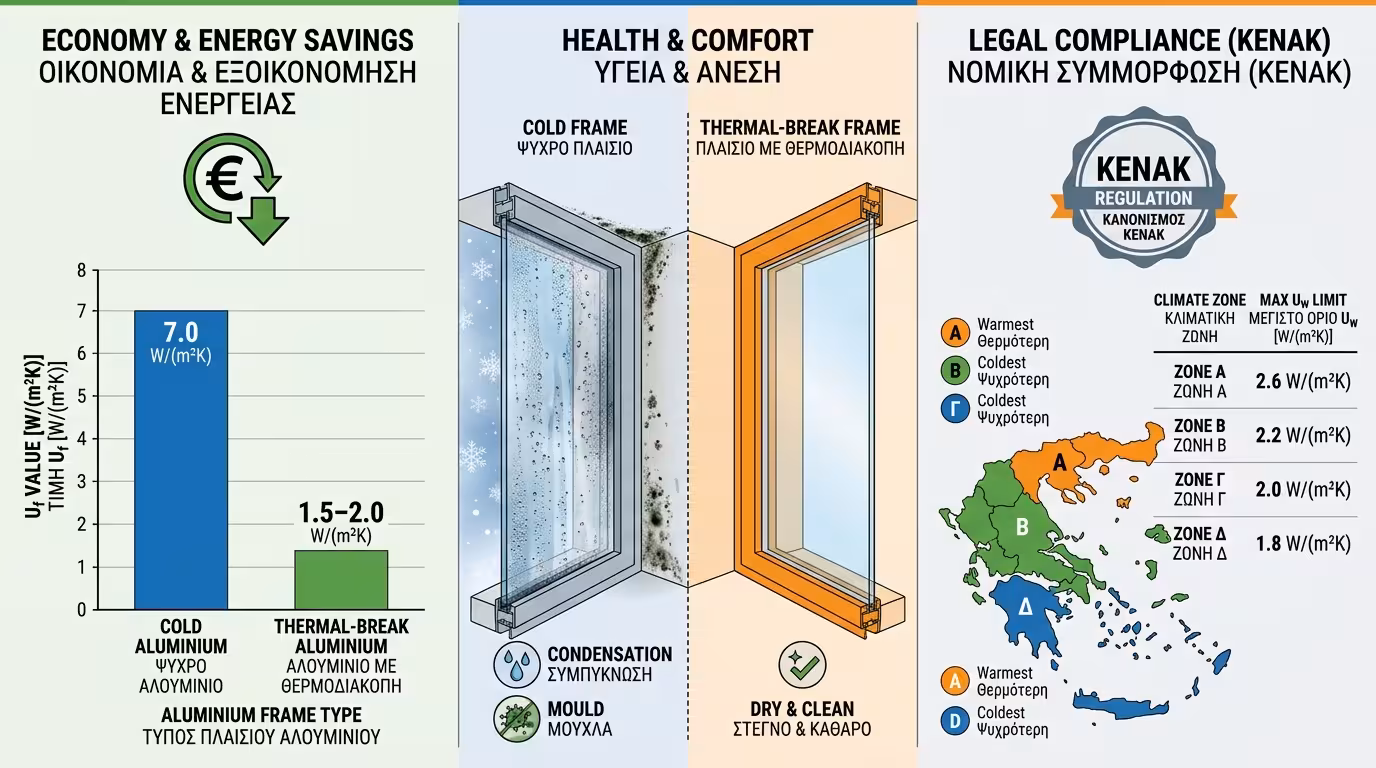 Τρεις λόγοι που η θερμοδιακοπή είναι μονόδρομος - εξοικονόμηση, υγεία, νομοθεσία