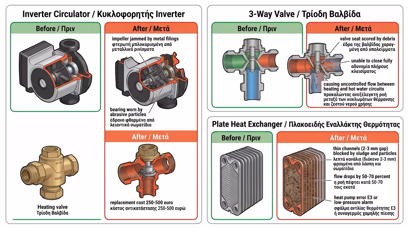 Inverter κυκλοφορητής με μόνιμο μαγνήτη – τραβάει γρέζια, βουλωμένος εναλλάκτης