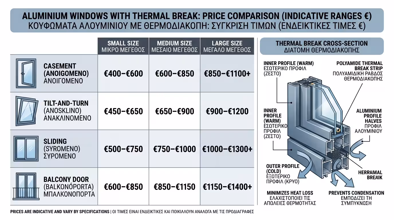 3 παράγοντες που εκτοξεύουν την τιμή - χρώμα, ρολά, τζάμια