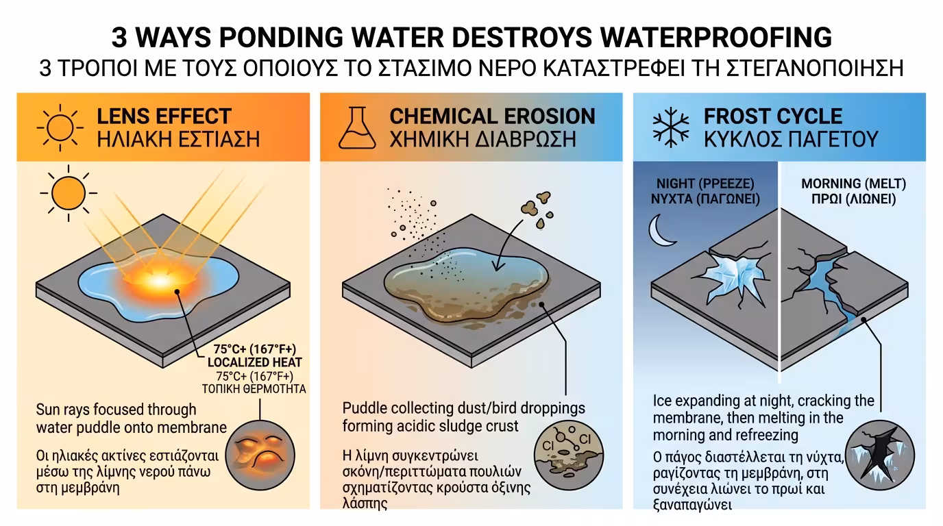 Φαινόμενο φακού, χημική διάβρωση, πάγος - 3 εχθροί