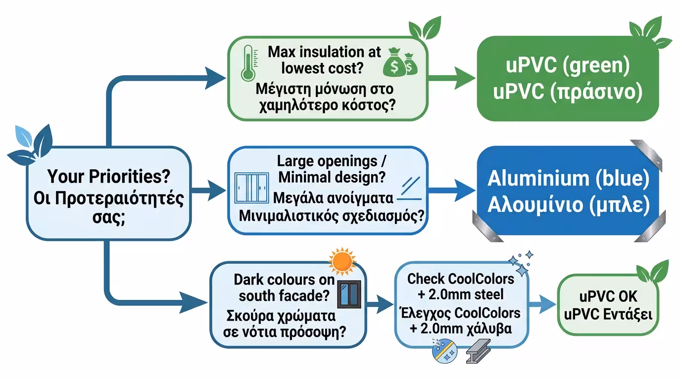 Τρεις μύθοι για τα κουφώματα PVC - κιτρίνισμα, σκέβρωμα, τοξικότητα