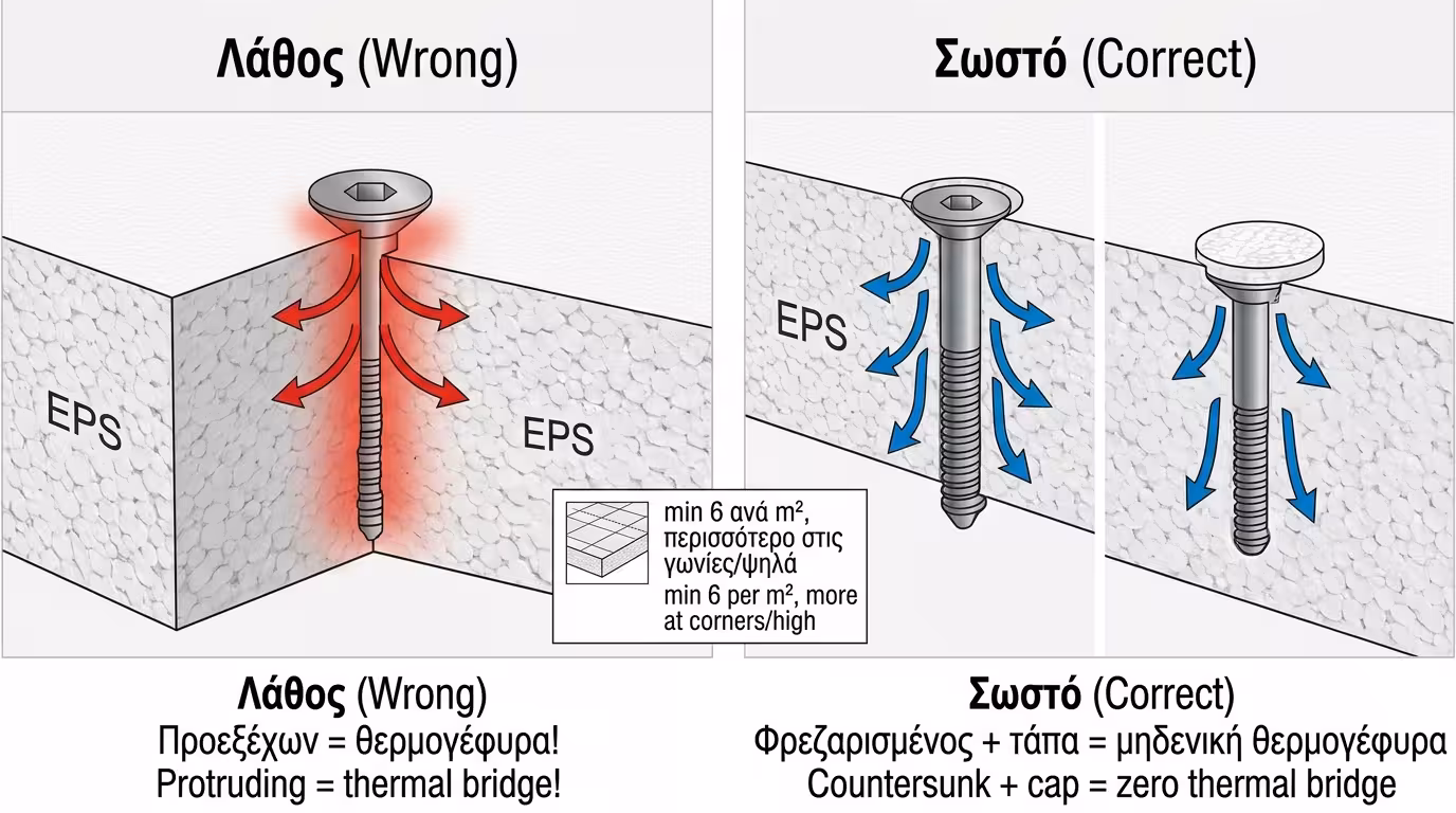 Βύσματα φρεζαρισμένα στο EPS