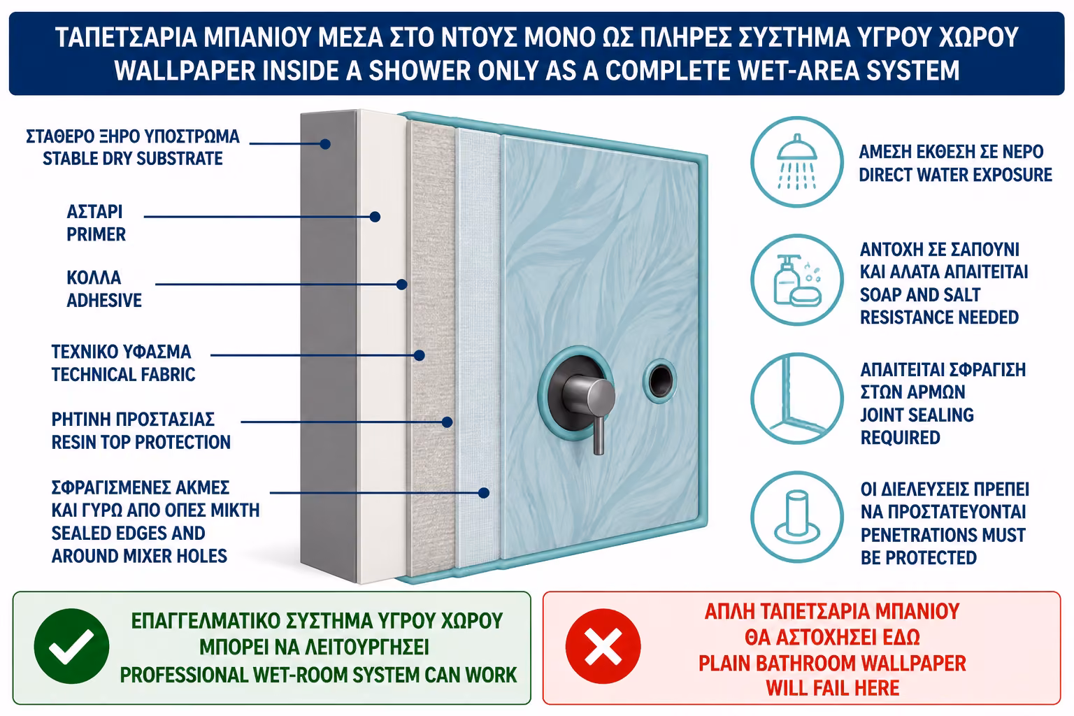 Εικονογράφηση για 5. Μπορεί πραγματικά να μπει μέσα στην καμπίνα του ντους;