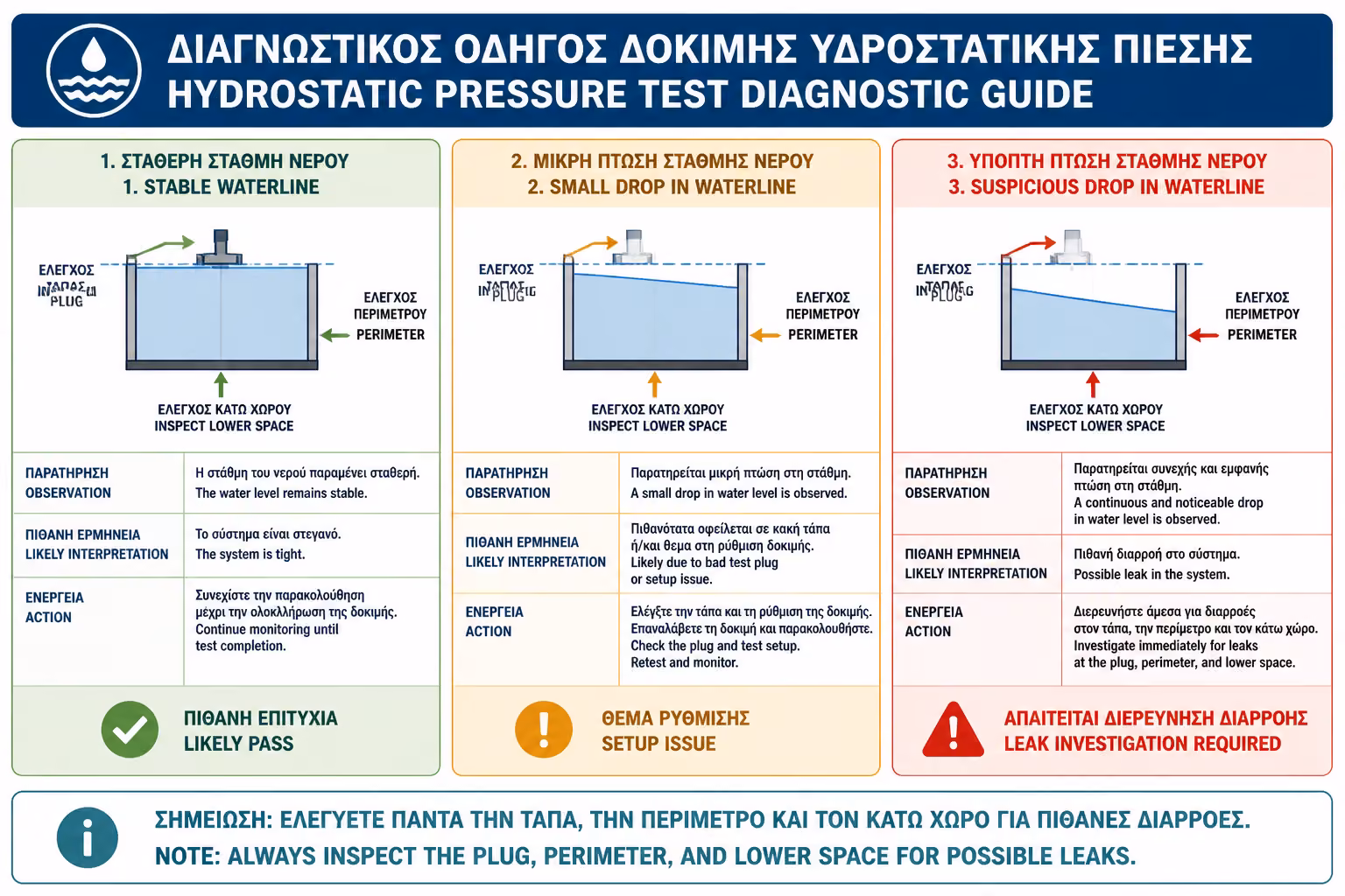 Εικονογράφηση για 7. Πώς διαβάζουμε την πτώση στάθμης