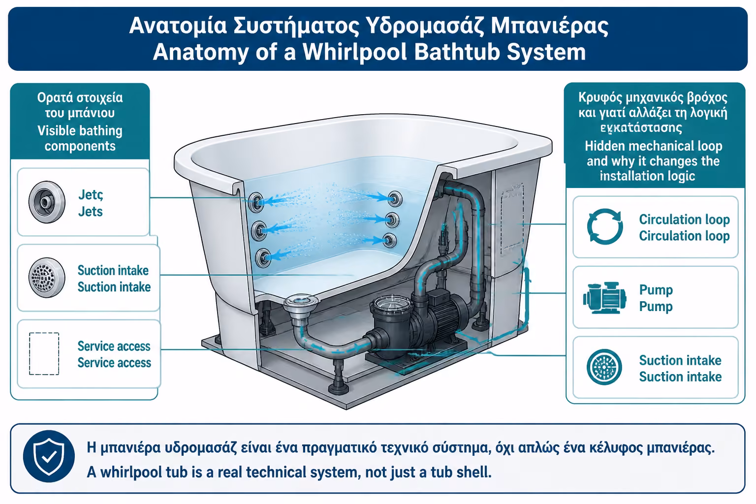 Εικονογράφηση για 1. Τι είναι πραγματικά μια μπανιέρα υδρομασάζ