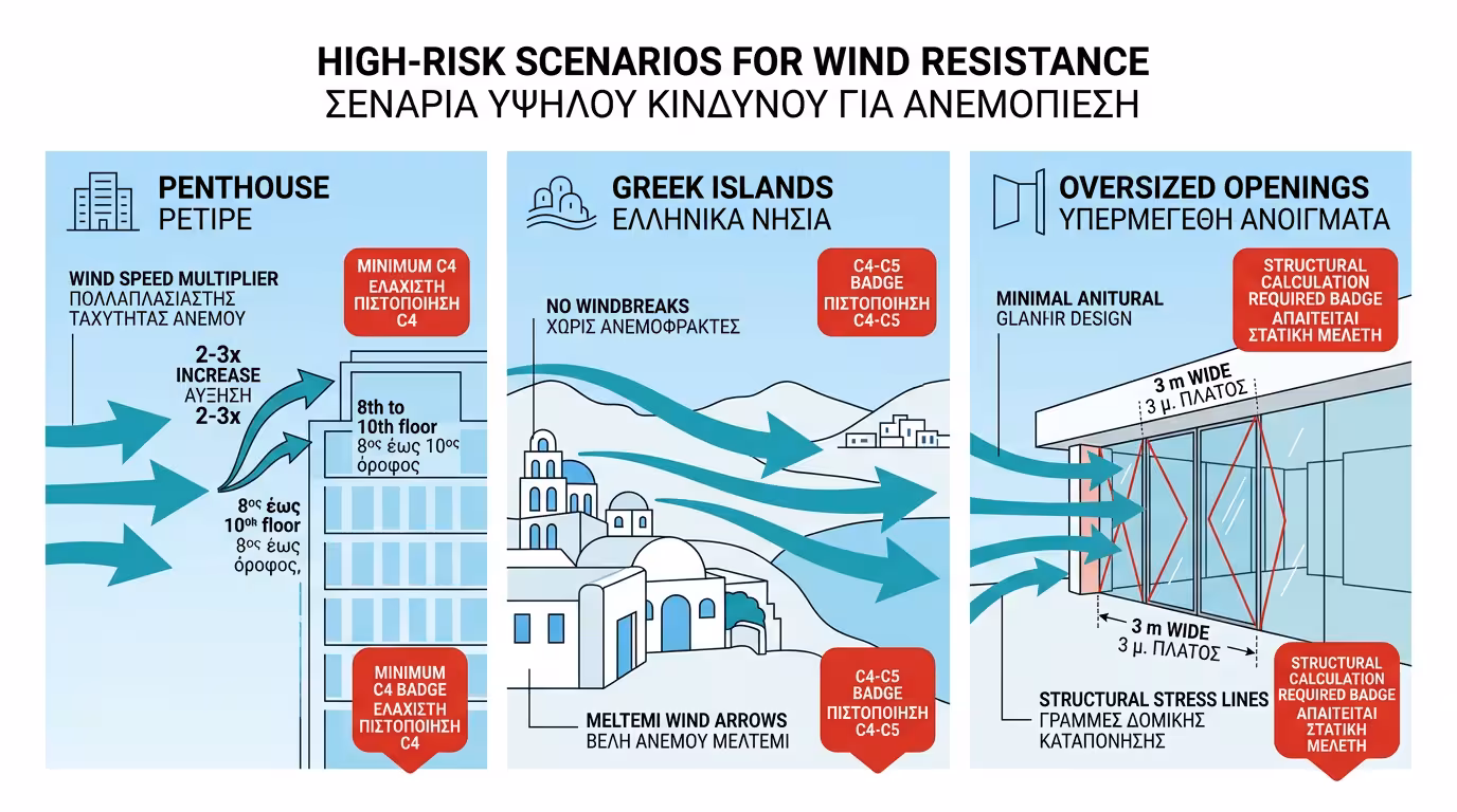 3 σενάρια υψηλού κινδύνου: ρετιρέ, νησιά, υπερμεγέθη ανοίγματα