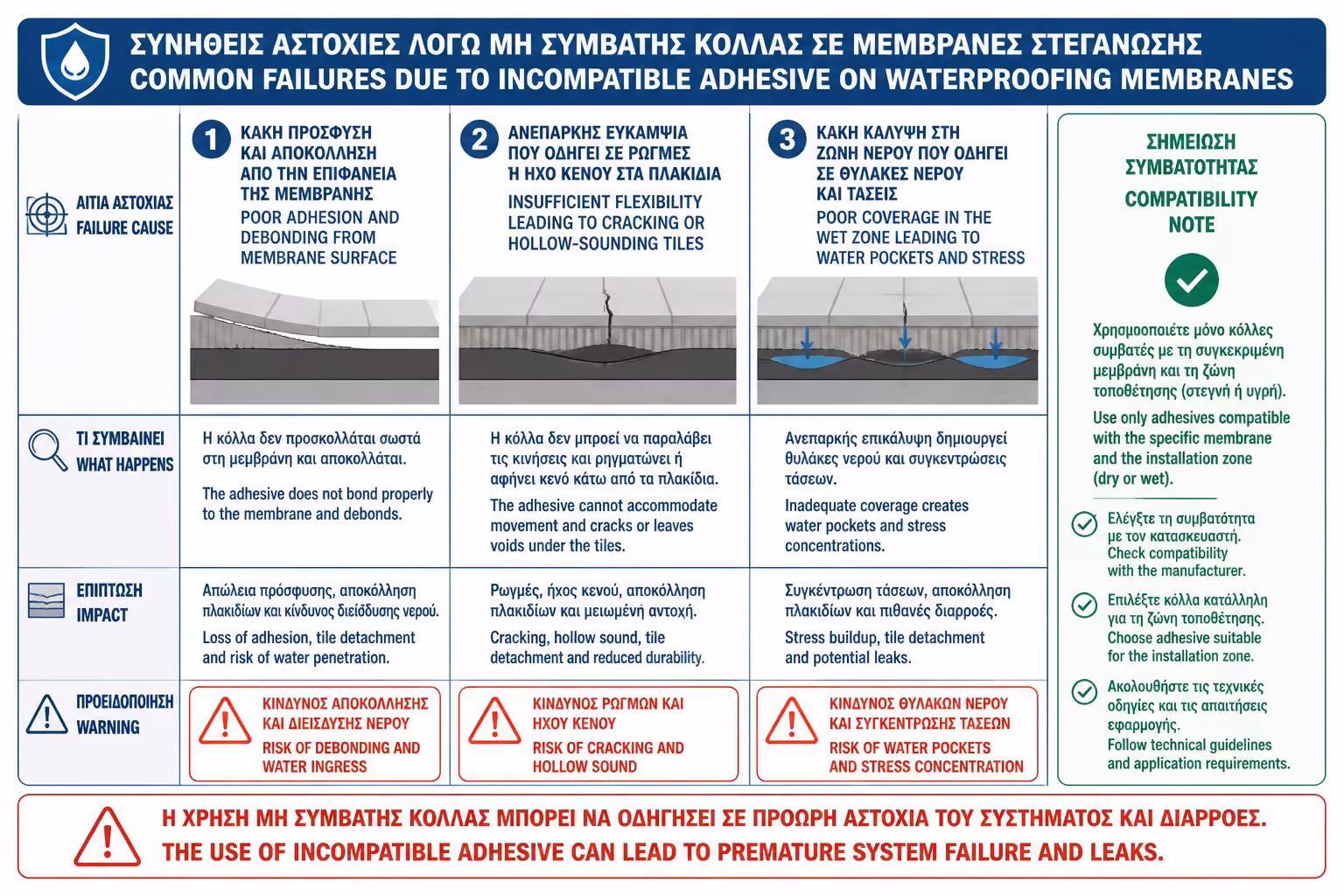 Εικονογράφηση για 6. Τι μπορεί να συμβεί αν χρησιμοποιηθεί λάθος κόλλα