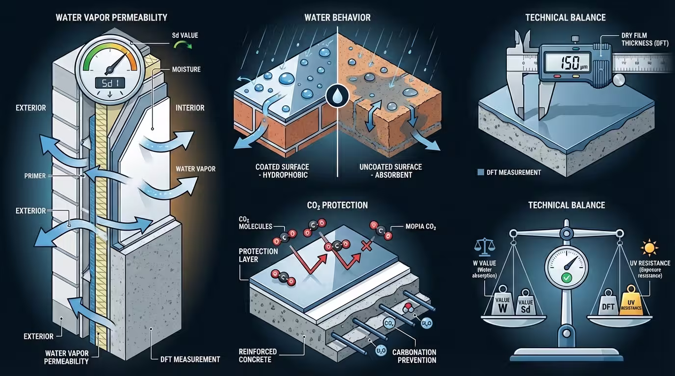 Technical data for coating systems