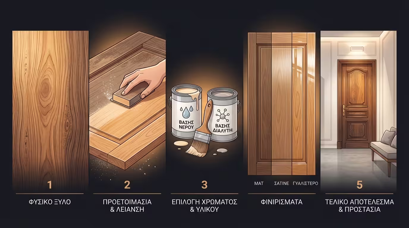 Βαφή και προστασία ξύλινων επιφανειών