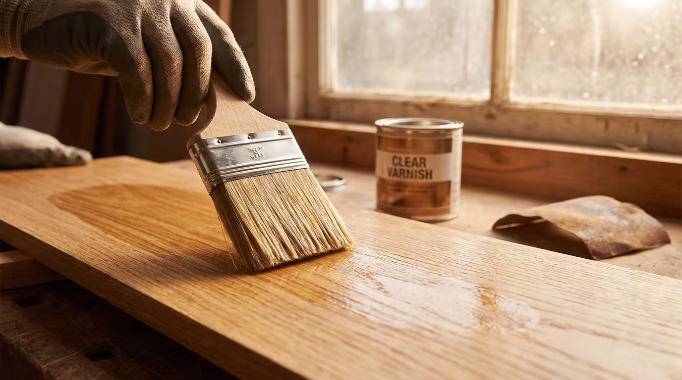 Βερνίκωμα και προστασία ξύλινης επιφάνειας με φυσικό φινίρισμα