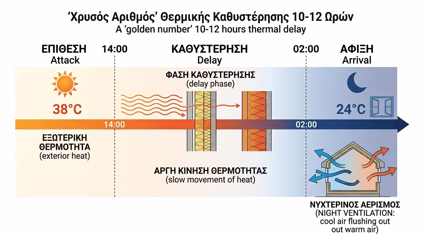 Ετεροχρονισμός 10-12 ωρών - νυχτερινός αερισμός