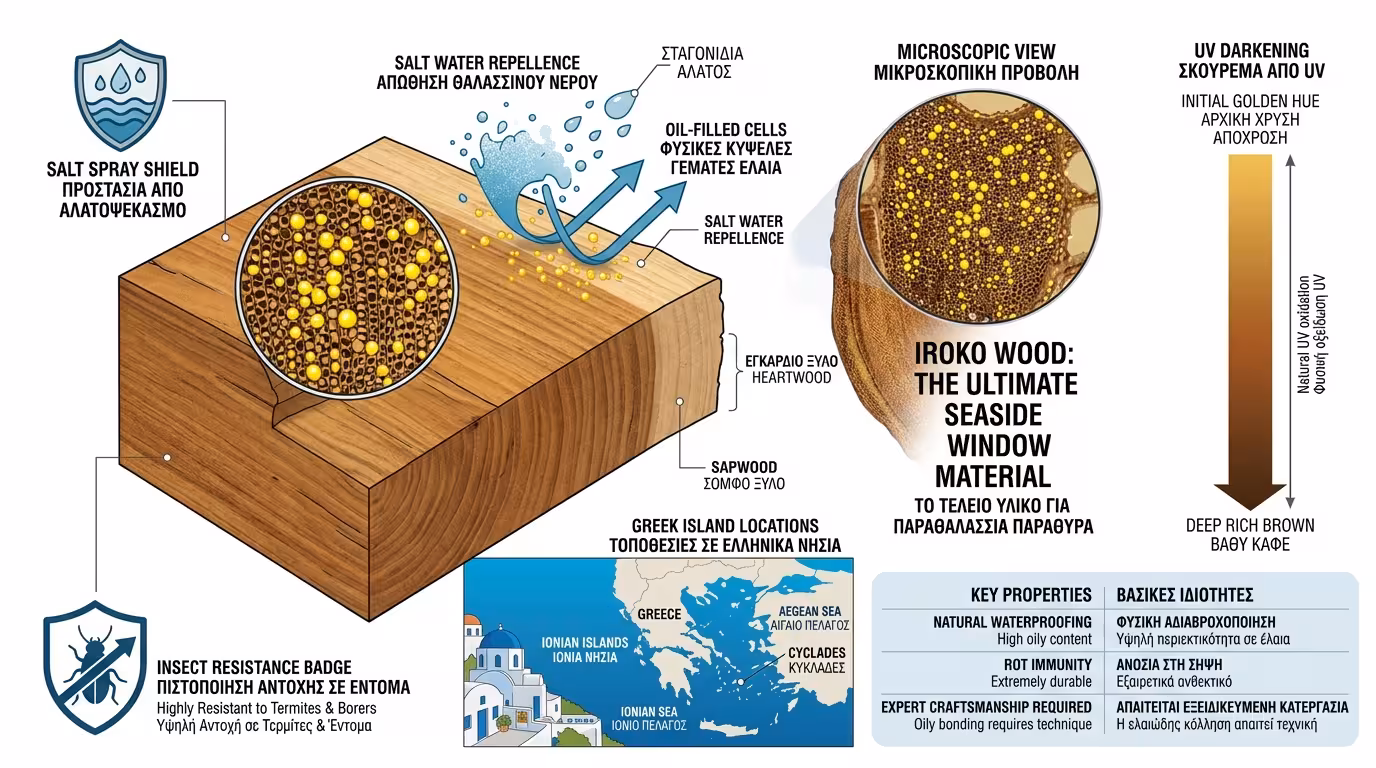 Iroko - η απόλυτη επιλογή για παραθαλάσσιες κατοικίες